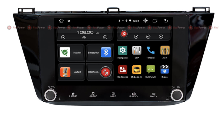 Redpower 61403 KNOB для Volkswagen Tiguan 2016-2019 на Android 10.0 - фото 181910