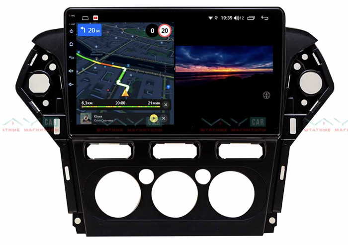 Штатная магнитола VAYCAR 10V3 3/32 ГБ для Ford Mondeo IV 2010-2015 на Android 10.0 - фото 187730