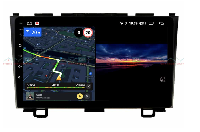 Штатная магнитола VAYCAR 09V3 3/32 ГБ для Honda CR-V III 2007-2012 на Android 10.0 - фото 187830