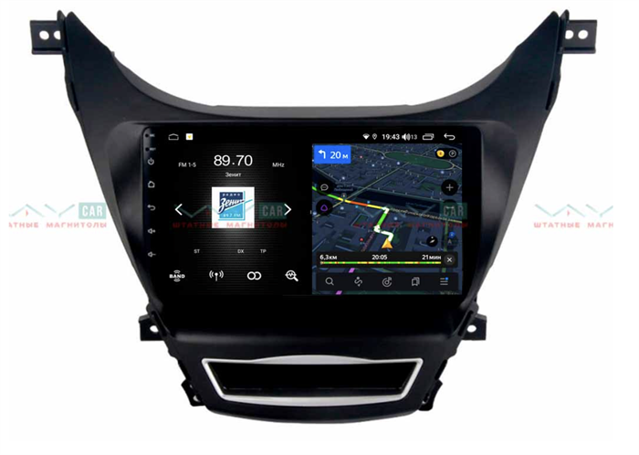 Автомагнитола VAYCAR 09V4 4/64 ГБ для Hyundai Elantra 2011-2014 на Android 10.0 - фото 188333