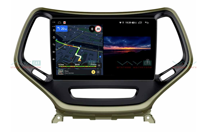 Штатная магнитола VAYCAR 10V3 3/32 ГБ для Jeep Cherokee IV (WK2) 2013-2017 на Android 10.0 - фото 188913