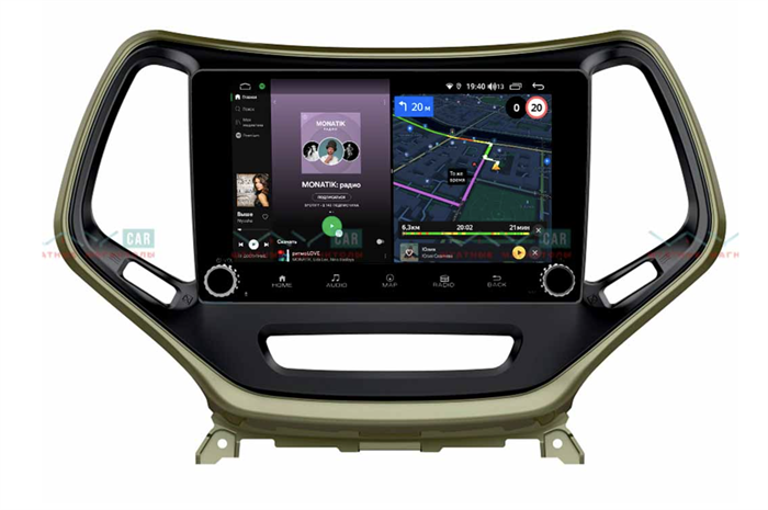 Штатная магнитола VAYCAR 10V4R 4/64 ГБ крутилки для Jeep Cherokee IV (WK2) 2013-2017 на Android 10.0 - фото 188933