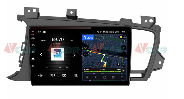 Штатная магнитола VAYCAR 09V4 4/64 ГБ для Kia Optima III 2010-2013 на Android 10.0 - фото 189053