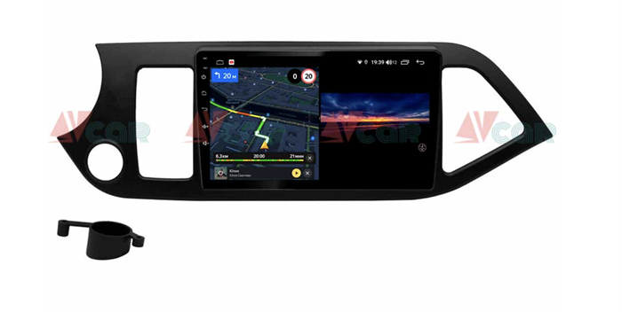 Штатная магнитола VAYCAR 09V3 3/32 ГБ для Kia Picanto II 2011-2016 на Android 10.0 - фото 189162