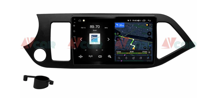 Штатная магнитола VAYCAR 09V4 4/64 ГБ для Kia Picanto II 2011-2016 на Android 10.0 - фото 189172