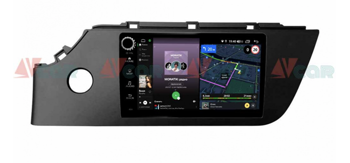 Штатная магнитола VAYCAR 09V4R 4/64 ГБ крутилки для KIA Rio IV 2020+ на Android 10.0 - фото 189354