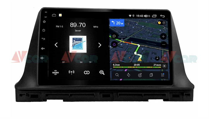 Штатная магнитола VAYCAR 10V4D 4/64 ГБ 1DIN для Kia Seltos 2019-2023 на Android 10.0 - фото 189374