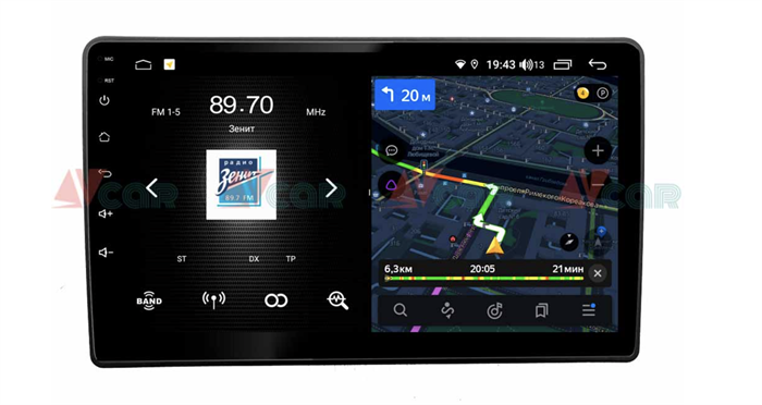 Автомагнитола VAYCAR 09V4 4/64 ГБ для Lada Granta I 2011-2019 на Android 10.0 - фото 189714