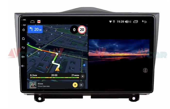 Штатная магнитола VAYCAR 09V3 3/32 ГБ для LADA Granta 2018-2025 на Android 10.0 - фото 189744