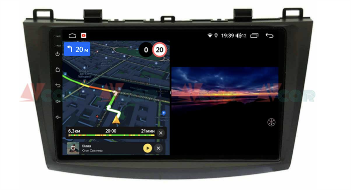 Штатная магнитола VAYCAR 09V3 3/32 ГБ для Mazda 3 (BL) 2009-2013 на Android 10.0 - фото 189865