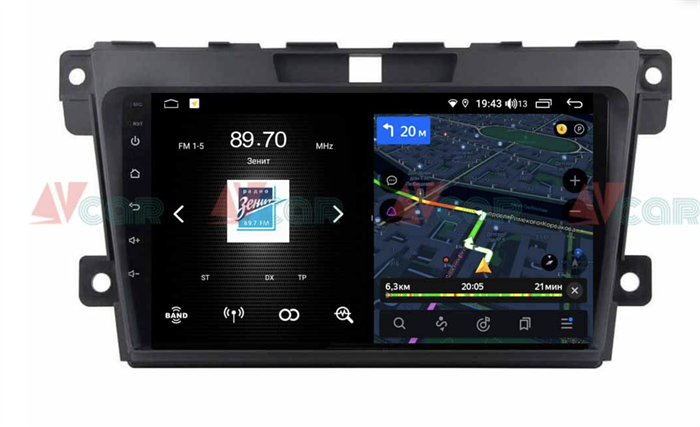 Штатная магнитола VAYCAR 09V4 4/64 ГБ для Mazda CX-7 I 2006-2012 на Android 10.0 - фото 190026