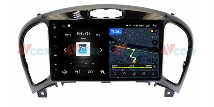Штатная магнитола VAYCAR 09V4 4/64 ГБ для Nissan Juke I 2010-2019 на Android 10.0 - фото 190066