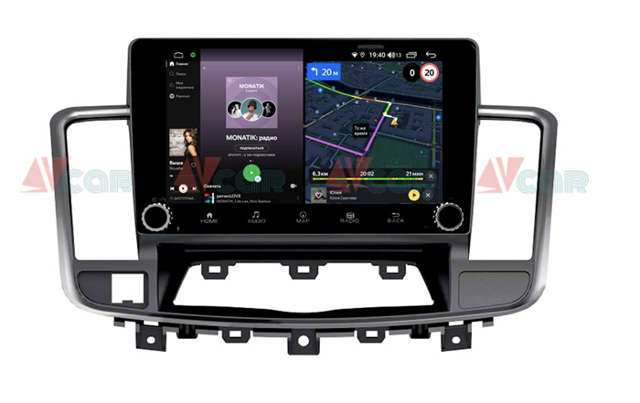 Штатная магнитола VAYCAR 10V4R 4/64 ГБ крутилки для Nissan Teana II 2008-2013 на Android 10.0 - фото 190291