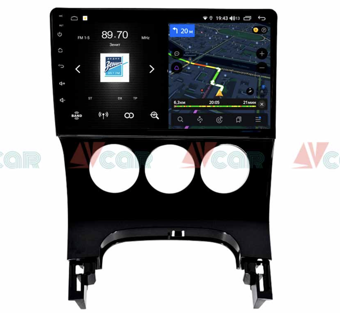 Штатная магнитола VAYCAR 09V4 для Peugeot 3008 I, 5008 I 2009-2016 на Android 10.0 - фото 190682