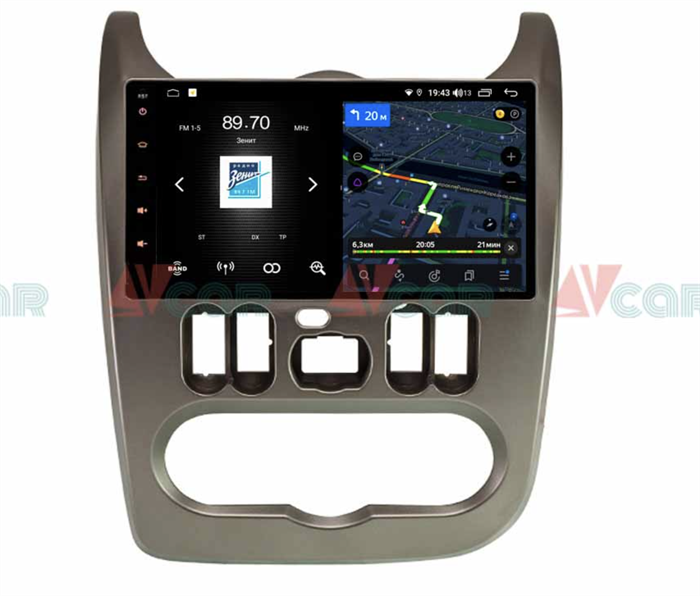 Штатная магнитола VAYCAR 09V4 4/64 ГБ для Renault Logan 2010-2013, Sandero I 2009-2014 на Android 10.0 - фото 190948