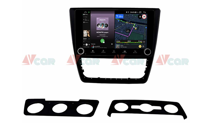 Штатная магнитола VAYCAR 10V4R 4/64 ГБ крутилки для Skoda Yeti 2013-2017 на Android 10.0 - фото 191247