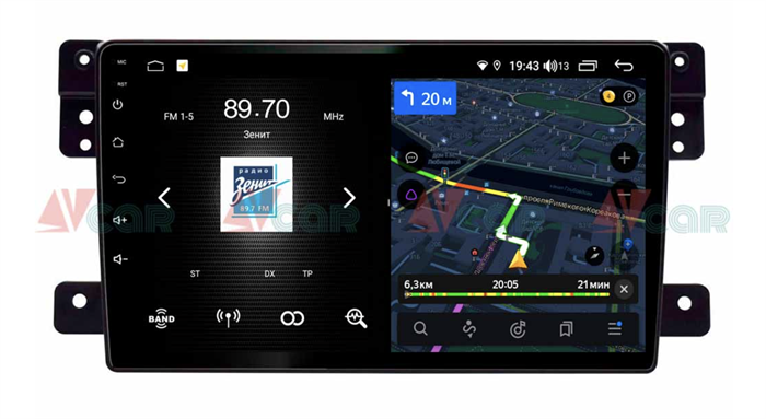 Штатная магнитола VAYCAR 09V4 для Suzuki Vitara 2005-2015 на Android 10.0 - фото 191397