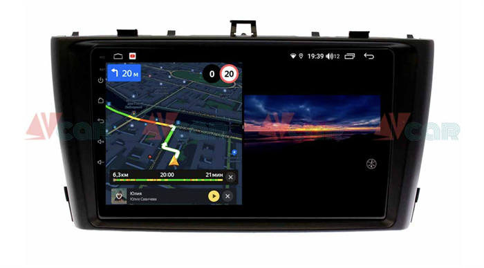 Штатная магнитола VAYCAR 09V3 3/32 ГБ для Toyota Avensis III 2009-2015 на Android 10.0 - фото 191639