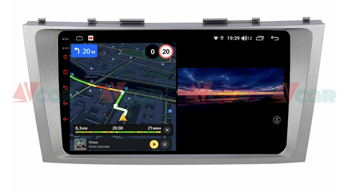 Штатная магнитола VAYCAR 09V3 3/32 ГБ для Toyota Camry V40 2006-2011 на Android 10.0 - фото 191679