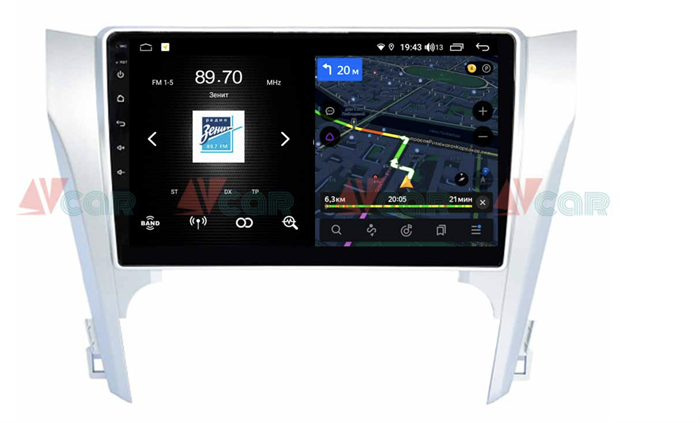 Штатная магнитола VAYCAR 10V4 4/64 ГБ для Toyota Camry V50 2011-2014 на Android 10.0 - фото 191729