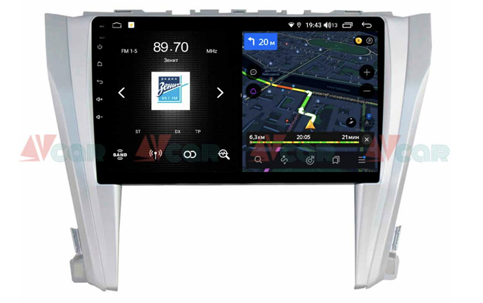 Штатная магнитола VAYCAR 10V4 4/64 ГБ для Toyota Camry V55 2014-2018 на Android 10.0 - фото 191769