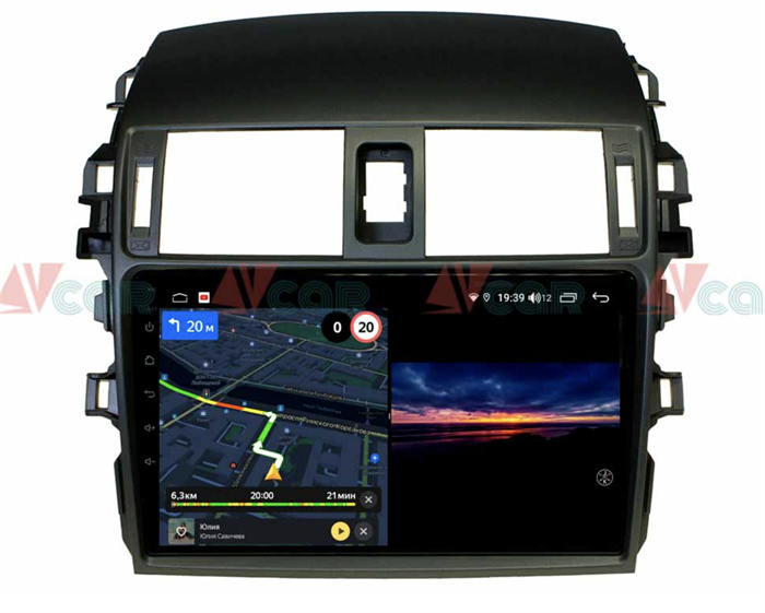 Штатная магнитола VAYCAR 09V3 3/32 ГБ для Toyota Corolla X (E140, E150) 2006-2013 на Android 10.0 - фото 191839