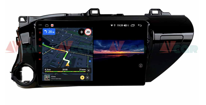 Штатная магнитола VAYCAR 10V3 3/32 ГБ для Toyota Hilux VIII 2015-2020 на Android 10.0 - фото 192009