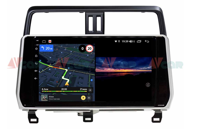 Штатная магнитола VAYCAR 10V3 3/32 ГБ для Toyota Land Cruiser Prado 150 2017-2020 на Android 10.0 - фото 192289