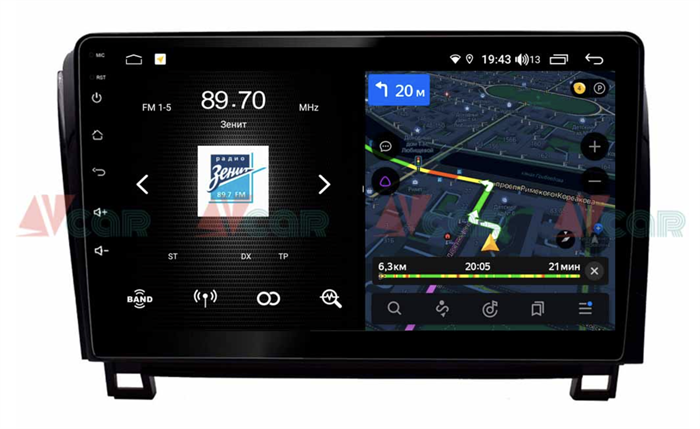 Штатная магнитола VAYCAR 10V4 4/64 ГБ для Toyota Sequoia, Tundra 2008-2022 на Android 10.0 - фото 192339