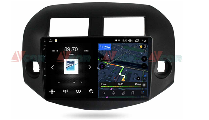 Штатная магнитола VAYCAR 10V4 4/64 ГБ для Toyota RAV4 (XA30) 2006-2013 на Android 10.0 - фото 192379