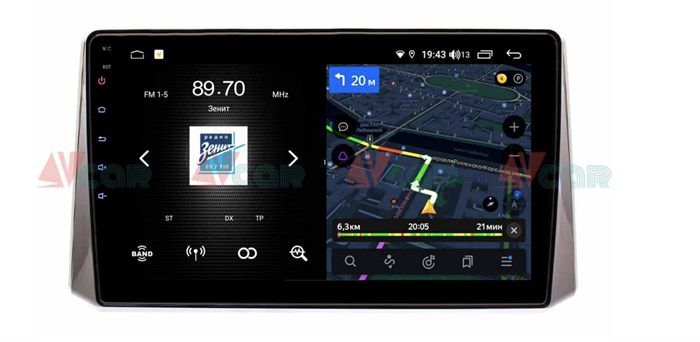 Штатная магнитола VAYCAR 10V4D 4/64 ГБ 1DIN для Toyota RAV4 (XA50) 2018-2024 на Android 10.0 - фото 192450