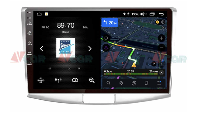 Штатная магнитола VAYCAR 10V4 4/64 ГБ для Volkswagen Passat CC, B6, B7 2005-2017 на Android 10.0 - фото 192510