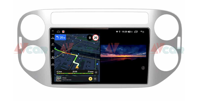 Штатная магнитола VAYCAR 09V3 3/32 ГБ для Volkswagen Tiguan 2011-2016 на Android 10.0 - фото 192581