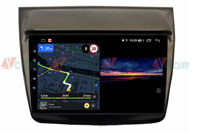 Автомагнитола VAYCAR 09V3 3/32 ГБ для Mitsubishi Pajero Sport II, L200 IV 2006-2015 на Android 10.0 - фото 192993