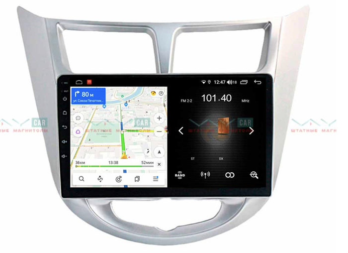 Штатная магнитола VAYCAR 09L 2/16 ГБ для Hyundai Solaris I 2011-2017 на Android 8.1 - фото 193524