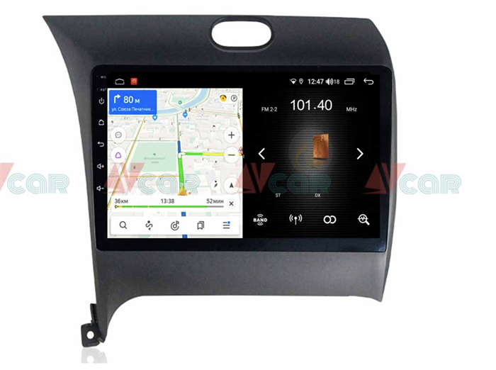 Штатная магнитола VAYCAR 09L 2/16 ГБ для KIA Cerato III 2013-2018 на Android 8.1 - фото 193557