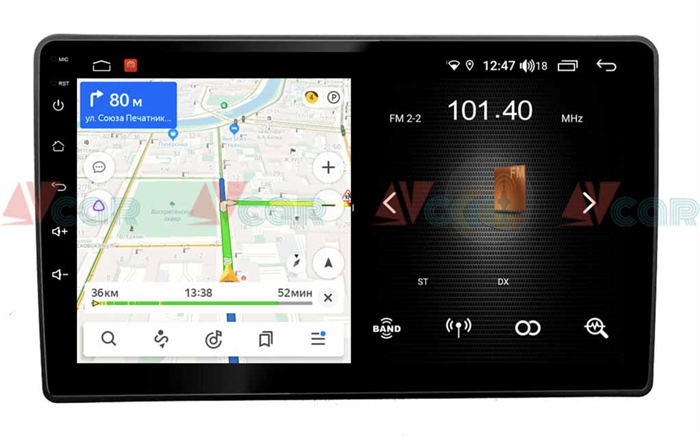 Штатная магнитола VAYCAR 09L 2/16 ГБ для Kia Sorento II 2012-2020 + HI на Android 8.1 - фото 193605