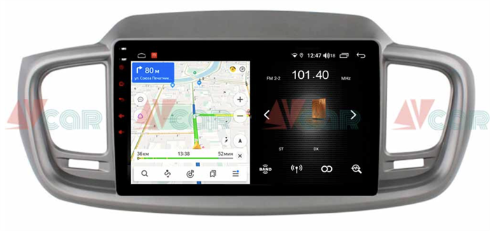 Штатная магнитола VAYCAR 10L 2/16 ГБ для Kia Sorento III Prime 2015-2020 на Android 8.1 - фото 193608