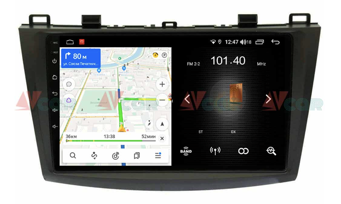 Штатная магнитола VAYCAR 09L 2/16 ГБ для Mazda 3 (BL) 2009-2013 на Android 8.1 - фото 193632