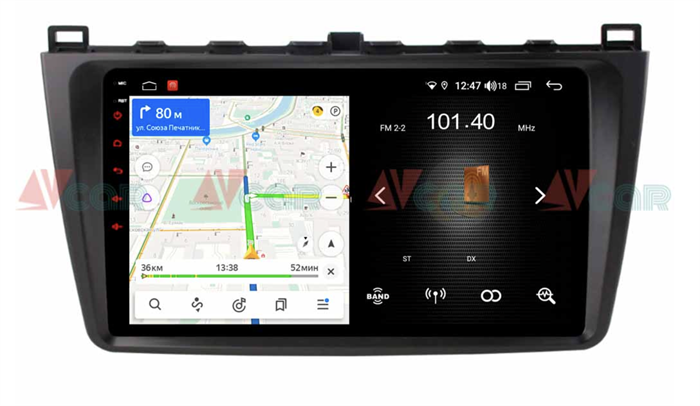 Штатная магнитола VAYCAR 09L 2/16 ГБ для Mazda 6 2007-2012 на Android 8.1 - фото 193638