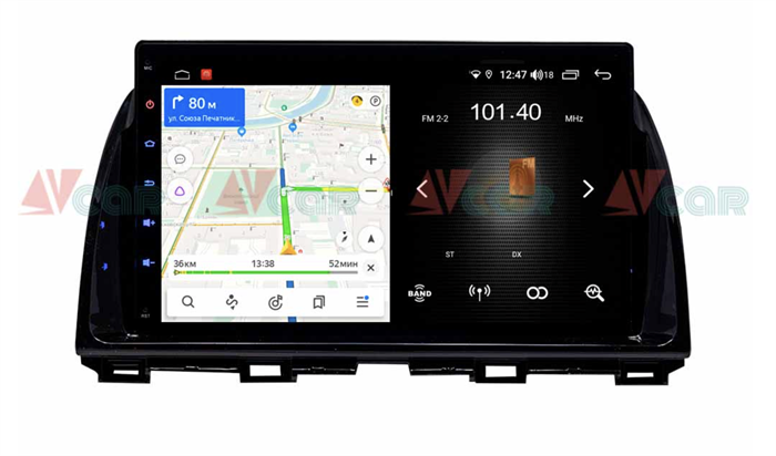 Штатная магнитола VAYCAR 10L 2/16 ГБ для Mazda CX-5 I 2011-2017 на Android 8.1 - фото 193641