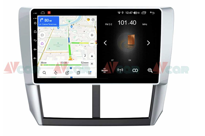 Штатная магнитола VAYCAR 09L 2/16 ГБ для Subaru Forester III, Impreza III 2007-2013 на Android 8.1 - фото 193748