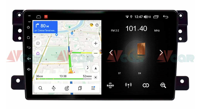 Штатная магнитола VAYCAR 09L 2/16 ГБ для Suzuki Grand Vitara 2005-2015 на Android 8.1 - фото 193757