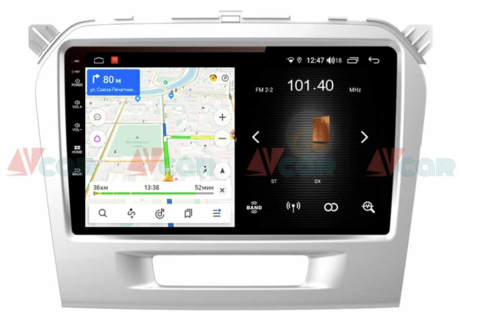 Штатная магнитола VAYCAR 09L 2/16 ГБ для Suzuki Vitara IV 2014-2024 на Android 8.1 - фото 193760