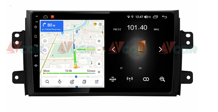 Штатная магнитола VAYCAR 09L 2/16 ГБ для Suzuki SX4 I 2006-2014 на Android 8.1 - фото 193766