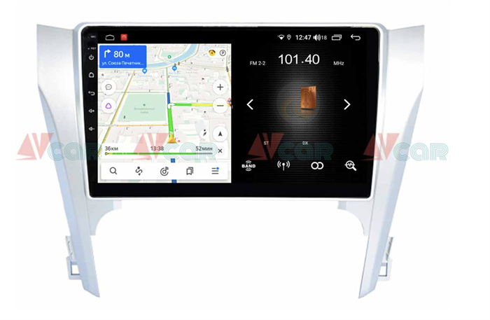 Штатная магнитола VAYCAR 10L 2/16 ГБ для Toyota Camry V50 2011-2014 на Android 8.1 - фото 193781