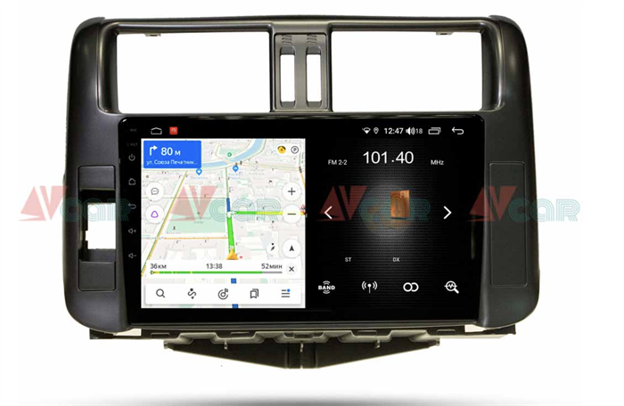 Штатная магнитола VAYCAR 09L 2/16 ГБ для Toyota Land Cruiser Prado 150 2009-2013 на Android 8.1 - фото 193823