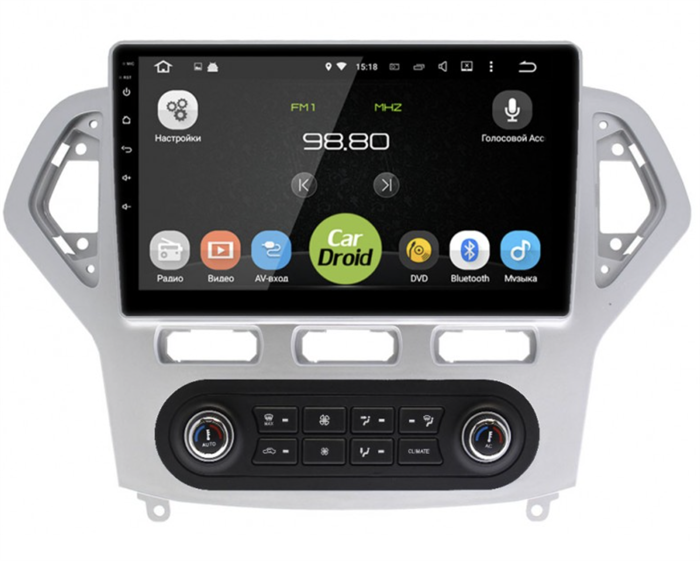 Штатная магнитола Roximo CarDroid RD-1708FA для Ford Mondeo IV 2007-2010 на Android 10.0 - фото 196534