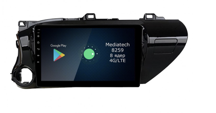 Штатная магнитола Roximo 4G RX-1119 для Toyota Hilux an120, 2015+ на Android 12.0 - фото 196915