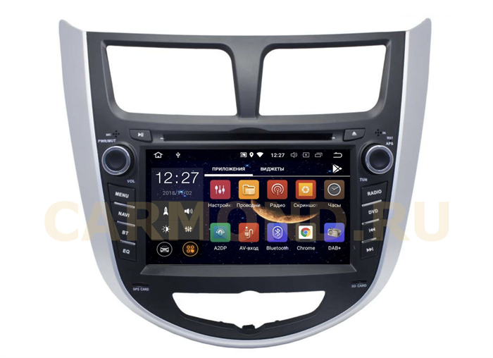 Штатная магнитола Hyundai Solaris I 2011-2017 LeTrun 2601 Android 8.1 - фото 197588